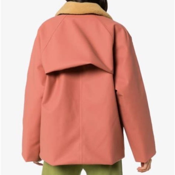 Kassl Edition salmon pink shearling jacket - Picture 4 of 9
